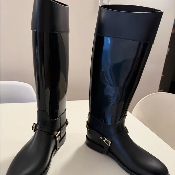 Jimmy Choo Black Over the Knee Boots - Picture 3 of 3